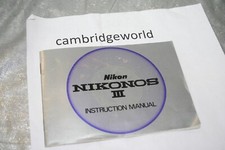 NIKON NIKONOS III UNDER WATER CAMERA INSTRUCTION MANUAL GUIDE BOOK GENUINE