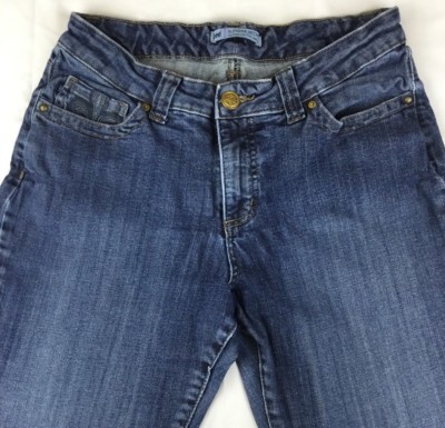 Lee Slender Secret Women's Medium Jeans Blue Pocket Embroidery Boot Cut Low  Rise