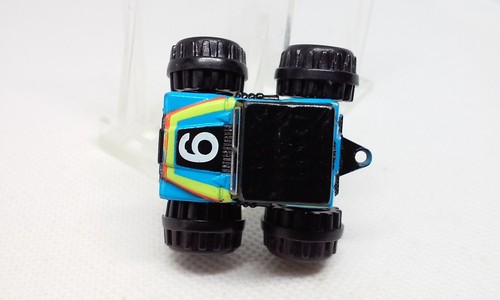 Vtg Micro Machines Jeep Monster Truck Blue 1 1/4" 4x4 Covered Jeep Galoob 1987 - Picture 6 of 6