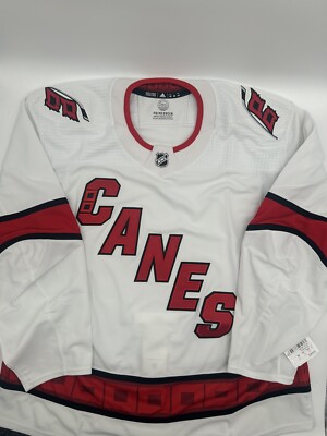 New Carolina Hurricanes Away Adidas MiC Hockey Jersey SZ 58G RARE