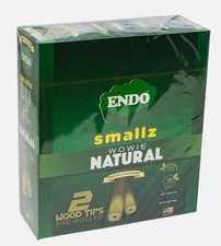 Endo Smallz Flavored Herbal Pre-Rolled Papers w Wood Tips Natural 5/2ct