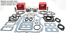 PISTON KIT 792023, REBUILD KIT FITS BRIGGS V TWIN, OVER HEAD VALVE ENGINES