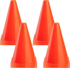 CARTMAN Plastic Training Cones (Set of 12/24 Pack 9" or 12/24 Pack 7" or 12/24 P