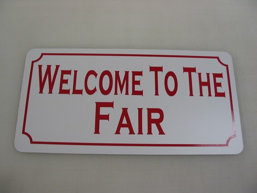 WELCOME TO THE FAIR Sign 4 Vintage Style Game Room Boardwalk Amusement ...