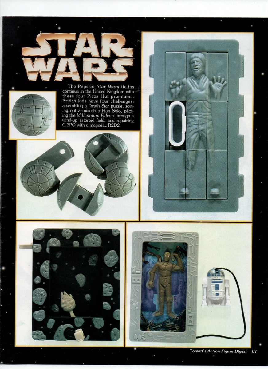 Star Wars Pepsico Pizza Hut UK Premiums Action Figures Vtg 1997