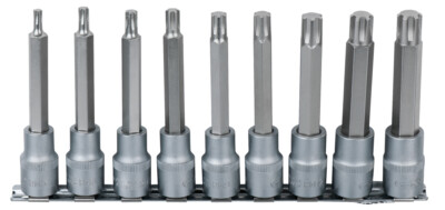 KS TOOLS 1/2'' Bit-Stecknuss RIBE-Satz, 9-tlg., M5-M14 (911.1335)