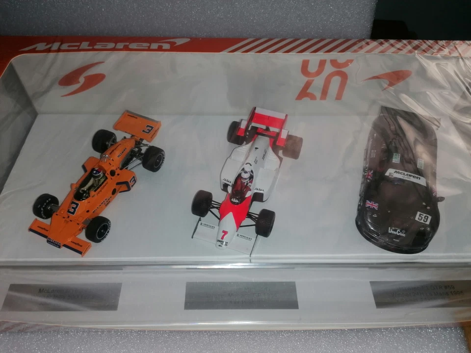 Spark 1/43 McLaren Triple Crown : M16C - MP4/2 - F1 GTR SP529 - Immagine 3 di 3
