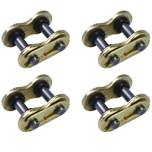 QAZAKY 10pcs Gold 420 Drive Chain Repair Master Connector Split Link for 50cc 70cc