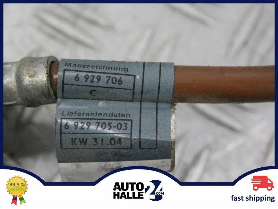 87572 Cable de batería menos cable de batería negativo 6929706 BMW 120i E81,E82,E8 Foto 3 de 4