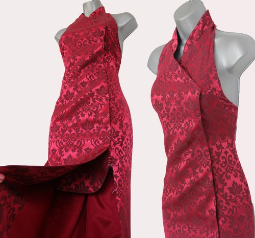 KAREN MILLEN Vintage Blood Red Jacquard 