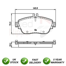 Set pastiglie freno anteriori SJR si adatta a Mercedes Classe A GLA Classe B CLA Infiniti Q30 QX30