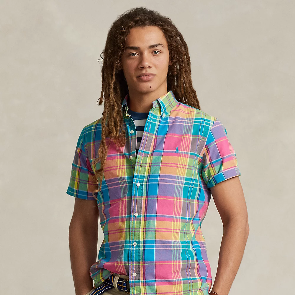 Tシャツ・カットソー POLO RALPH LAUREN Men T-shirt Pink 710654408 049 Polo Ralph Lauren Pink Logo Slim Fit Polo Shirt – Retro
