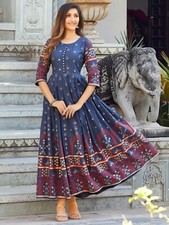 Anarkali Gown Kurta For Women Traditional Indian Dress with Embroidery  Desing