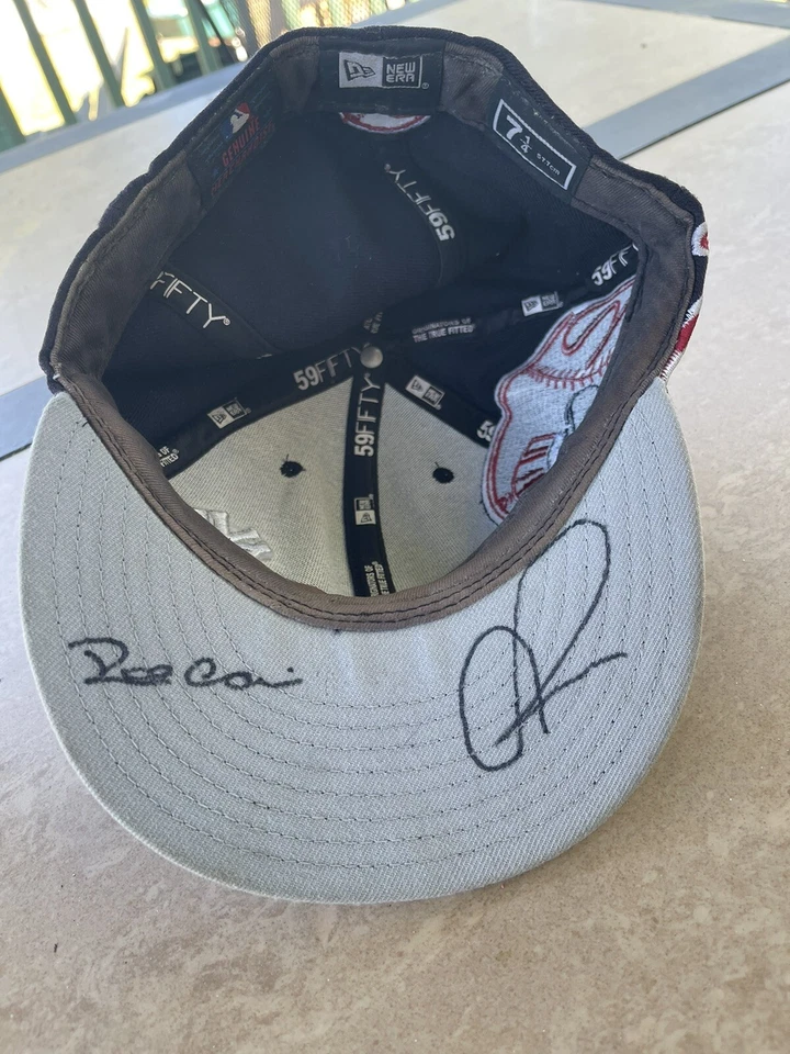 New York Yankees Autographed BY 2 Players New Era 59FIFTY Cap Hat 7 1/4 Fitted - Image 2 of 4