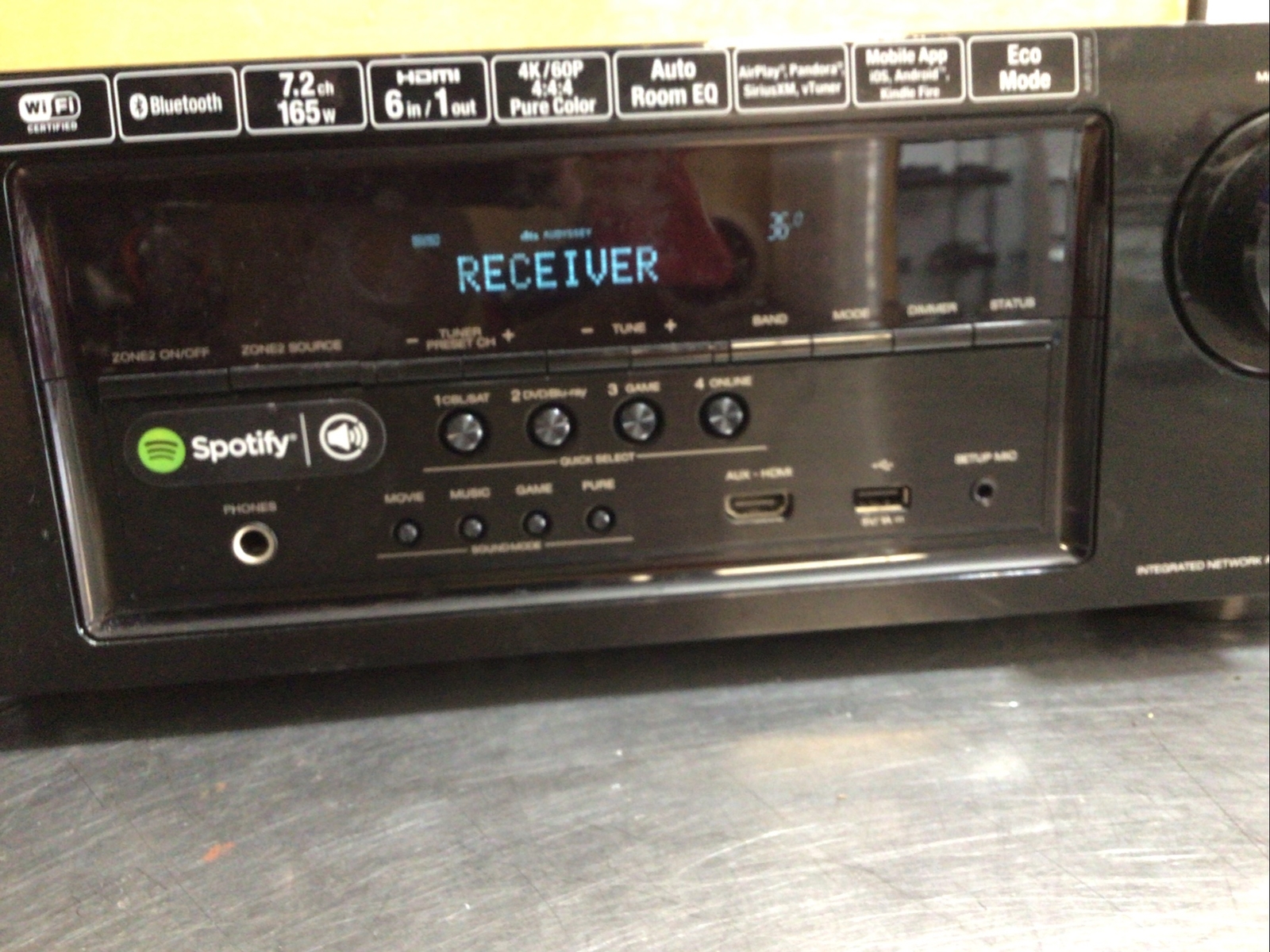 Denon AVRS700W 7.2Channel 4K AV Receiver Black WiFi Bluetooth (FOR