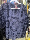 Johnny Was  Blouse Navy Blue Top Size S