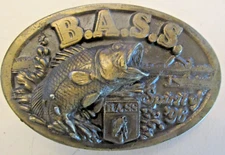 VTG B.A.S.S. Belt Buckle Spirit of '96 Embossed