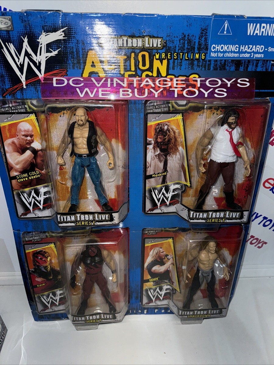 Titantron live wrestling Action figures collection 1999 WWF jakks