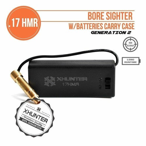 Xhunter Laser .17 Hmr Bore Sighter W/ Battery Pack Rifle Red Dot