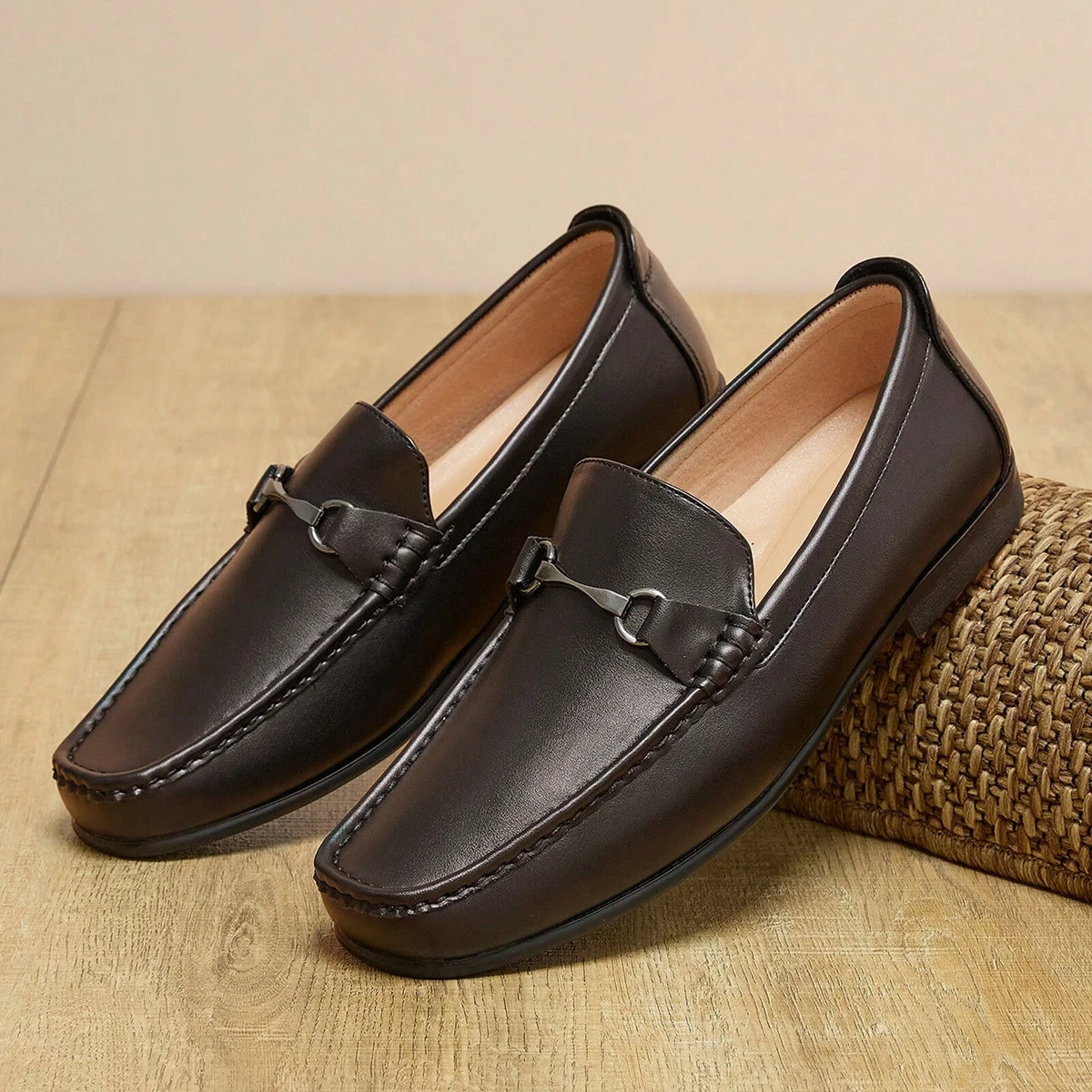 M Faux Leather Dress Shoes for Men for sale | eBay