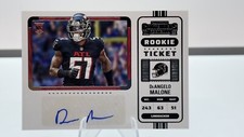 2022 Contenders Rookie Ticket Variation Auto DeAngelo Malone #187 RC Falcons