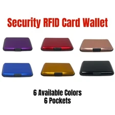 RFID Blocking Wallet Credit Card ID Holder Pocket Purse Money Travel Men Women