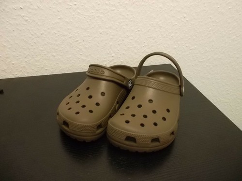 CROCS Kids Cayman Sandalen Chocolate M2/W4 Kinder Clogs EU 33,5