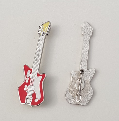 Guitar Enamel Pin Badges Zeppelin Sabbath AC/DC Foo Fighters Kiss The Who AC/DC - Picture 21 of 22