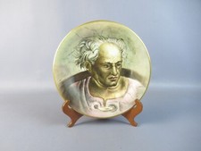 Piatto artistico affresco Michelangelo porcellana dipinto a mano vintage anni 80