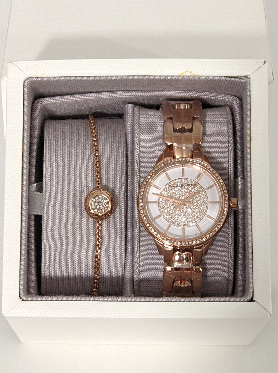 Michael Kors Rose Gold Embellished Watch Michael Kors Women main image 2