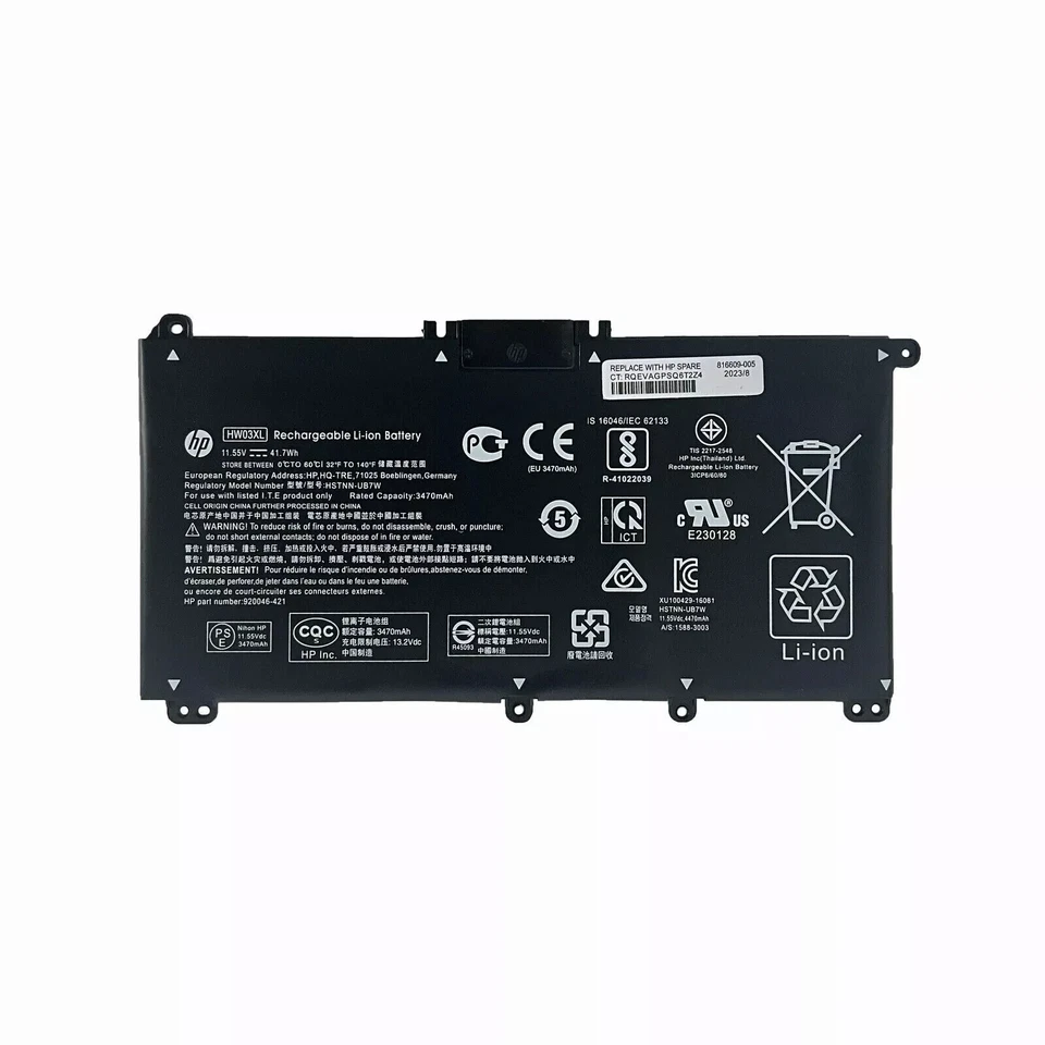 Original 41.04Wh HW03XL Battery for HP Pavilion 17-CP 15T-EG TPN-Q188 TPN-190 - Image 4 of 4