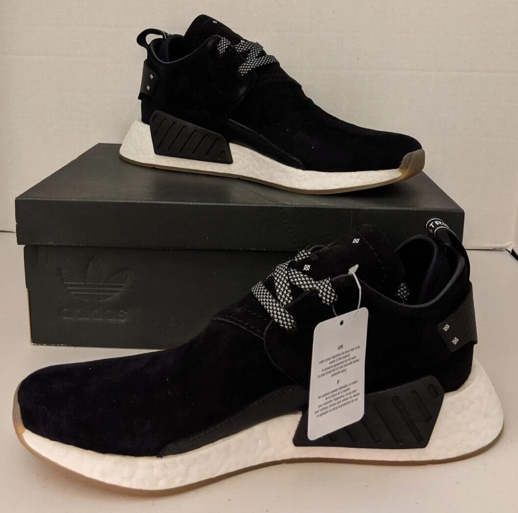 Adidas nmd c2 suede black sale