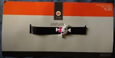 Childrens Kids Skull  Crossbones Choker Halloween Costume New SHIPS FAST