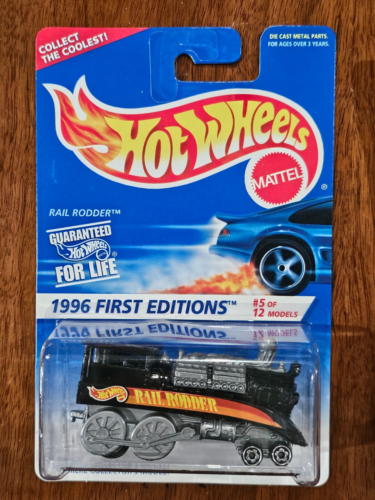 Hot Wheels 1996 First Editions Rail Rodder # 370 GRAY Motor / CHROME ...