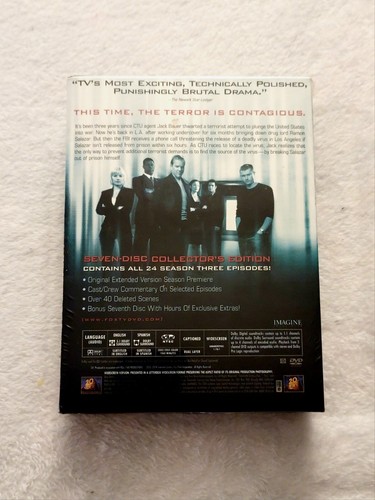 24 - Season 3 (DVD, 2009, 6-Disc Set) - Picture 2 of 2