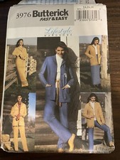 Butterick 3976 Vintage Fast Easy Lifestyle Wardrobe Sz. 14-18 UnCut