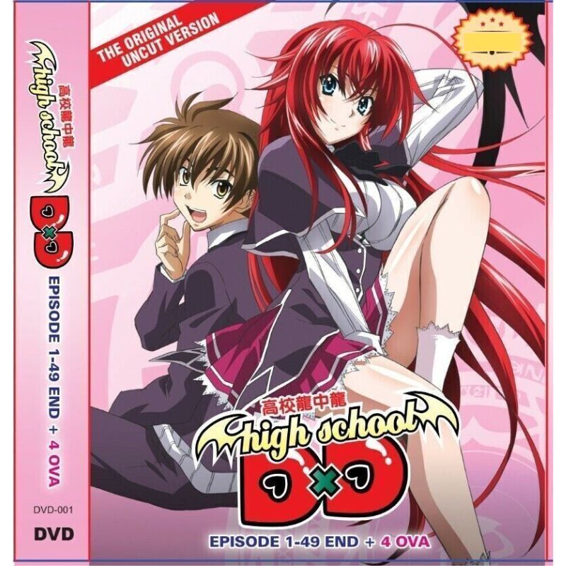 海外盤DVD ハイスクールD×D 第1期~第4期 全49話+OVA DVD 6枚組 海外盤DVD ハイスクールD×D 第1期~第4期 全49話+OVA DVD 6枚組