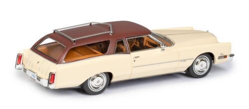 NOW SHIPPING Esval 1972 Cadillac Eldorado Station Wagon Beige & Brown Resin 1/43 - Picture 4 of 8