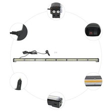 Traffic Advisor Emergency Warning Light Bar Led Strobe Light Bar Amber White 47