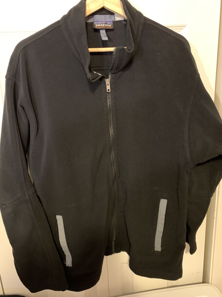 Vintage Patagonia Mens Sz L Synchilla Black Jacket small Vintage Patagonia Mens Sz L Synchilla Black Jacket small