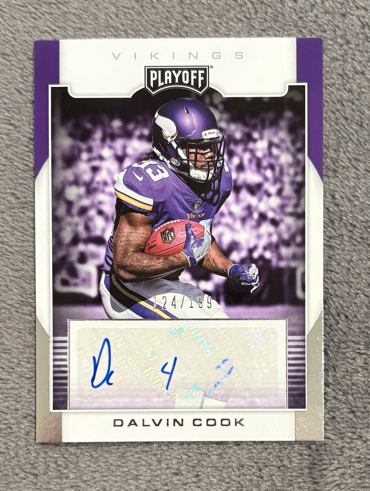 2017 Panini Playoff RPS Dalvin Cook #RPS-DC Rookie Auto /199 Vikings RC