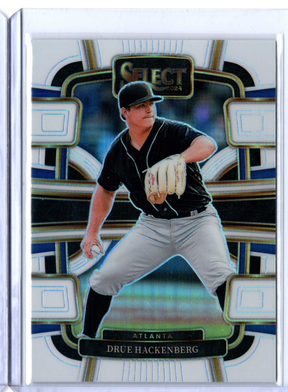 Drue Hackenberg #8 2024 Panini Select Concourse White Prizm 28/99