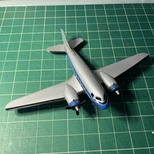 DC3 Luxury Liner Table Top Tin Toy Airplane Douglas DC-3 Dakota