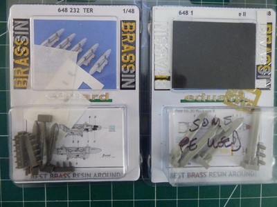 1/48 MESSING # SUPEREB HIGH DETAIL RARE OOP RESIN FLUGZEUG WAFFEN LEICHTE GEBRAUCHUNG