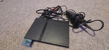 Sony PlayStation 2 PS2 Black Console NTSC-U/C w/ Cables (no controllers)