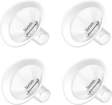 4pc Oval Flange Shields Compatible w/ Medela Pump in Style Swing Maxi Parts