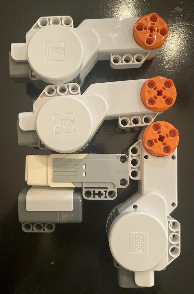 LEGO Mindstorms Ev3 интеллектуальный кирпич + аккумулятор - лот + 4 двигателя, датчики, шнуры - Изображение 4 из 4