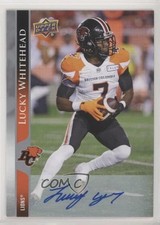 2021 Upper Deck CFL Auto Lucky Whitehead #12 Auto 8vd