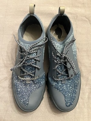 Helly Hansen Loke Dash Mens Blue/Gray Low Cut Hybrid Hiking Trail Shoes Knit 12
