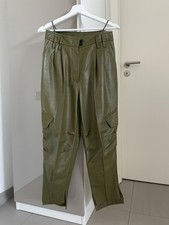 PETAR PETROV Barrel-Hose aus Leder Cargo Crop...